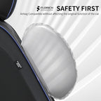 FLORICH Automotive Car Seat Covers Front Seat, Leather Car Seat Cover 2 Pack Waterproof Front Seat Covers Full Coverage Driver Seat Protector Universal Fit for Most Cars SUV Trucks, Black&Blue Line