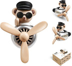 Bear Pilot Car Fresheners Vent Clip Cute Teddy New Car Scent Automotive Air Fresheners Cartoon Air Outlet Aromatherapy Ornament Thank You Gifts for Him Her Friends, Families