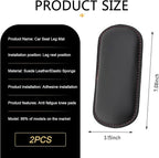 WZP 2PCS Car Door Armrest Pads, Soft Leather+Memory Foam Car Knee Pads, Arm Rest Elbow Cushion with One-Piece Molding, Universal Car Interior Accessories for Arm Support Protect (Black)
