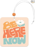 Studio Oh! Car Air Fresheners - Pack of 2 Scented Hanging Car Odor Eliminator - Unique Design with Decorative Bead - Be Here Now