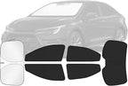 Car Window Shades for Toyota Corolla 2020-2024 Accessories - Full Set 6PCS Side Window Sunshades with Memory Frame & Blackout Fabric, Privacy UV Shield for Camping/Travel