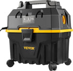 VEVOR 4 Gallon 5.0 Peak HP Wet and Dry Shop Vac， Portable Shop Vacuum and Blower 3-in-1 with Filter, Hose and Attachments for Home and Car Cleaning Black