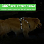FURRYFECTION Plaid Dog Harness for Small Dogs, Reflective No Pull Adjustable Pet Vest with Front Clip, Leash, Easy Control Handle and Seat Belt, Green, S