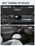 Proadsy Windshield Sun Shade for Volkswagen VW ID.4 2021-2025 2026 4-Layer Foldable Front Sunshade Protector Sun Visor Blocks UV Rays Keep Car Cooler Accessories