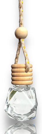 Handmade Hanging Car Fragrance Diffuser (Egyptian Amber)| Long-Lasting Car Air Freshener | Cute Refillable Accessory