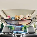Eagle USA Flag Car Roof Storage Bag Multi-Purpose Seat Organizer Car Bag Storage Box Organizer Pouch Pocket Car Travel Accessories Compatible with Most Cars