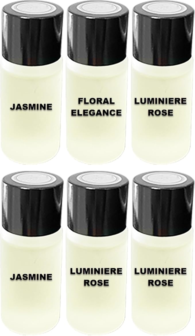 Car Air Freshener Refill Liquid Set of 6 x 10 ML - Smart Car Air Freshener Refill - Car Fragrance Refill - Car Diffuser Refill (Romantic Scent Experience)