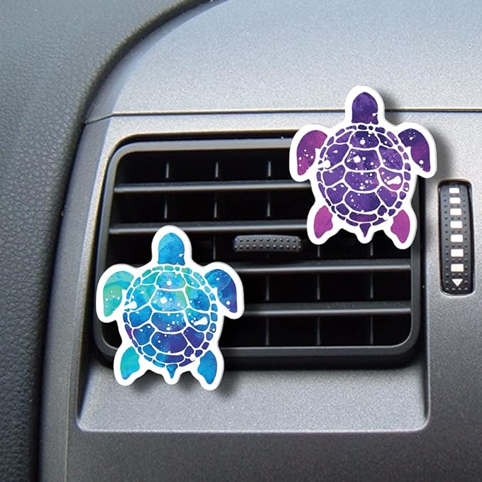 WIRESTER Set of 2 Fresh Scented Car Air Freshener Vent Clip, Decorative Accessories, Interior Decoration for Cars (Cat, Dog, Frog, Cow, Owl, Turtle, Sunflower, Baseball)