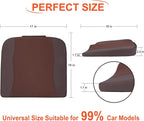 Car Seat Cushion, Comfort Memory Foam Car Cushions for Driving - Sciatica & Lower Back Pain Relief, Driver Seat Pillow for Auto, Office Chair, Wheelchair - Brown