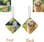 Custom Air fresheners with Picture,Personalized Air Freshener for Car,Cute Hanging Car Air Fresheners for Women,Double-sided Photo Printing Hanging Car Scents 30 scents available