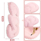 GFU Infant Car Seat Insert Head and Body Support, Reversible Newborn Insert for Carseat with Strap Pads, Soft Stroller Cushion Pillow Insert for Boys and Girls, Fits for Stroller, Swing, Pink