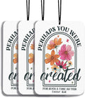 Bible Verses Christian Car Air Freshener Hanging 3Pcs Vintage Neutral Christian Car Accessories Interior, Perhaps You Were Born This Floral Cars Scents Religious Gifts for Women Girls(Real)