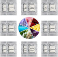 16 Pack Fragrance tablets for Car Air Freshener Refills with 8 Sample Scents, Air Vent Clip Freshener Replacement Pads, Solid Scent Refill Tablets (1 pc per pack, 2 Tablets per Scent)