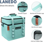 Lisa Lunch Soft Cooler 20/36 Can, Insulated Bag Portable Ice Chest Box for Lunch, Beach, Drink, Beverage, Travel, Camping, Picnic, Car, Trips, Cooler Leak-Proof