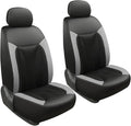 GIANT PANDA Fit Subaru Outback Forester Crosstrek Legacy Impreza Front Car Seat Cover, 3D Air Mesh Breathable Seat Protector（Grey+Black2-Pack）