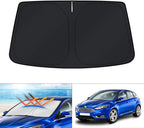 KUST Windshield Sun Shade for Ford Focus 2012-2018 Hatchback Accessories Custom Fit Window Shade Foldable Sun Visor Protector Blocks UV Rays Keep Your Car Cooler