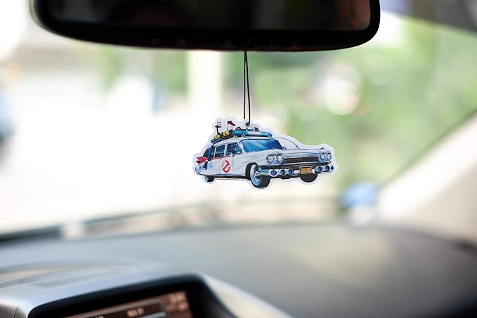 Ghostbusters ECTO-1 Car Air Freshener | Air Freshener For Cars Designed Like ECTO-1 | Official Ghostbusters Car Fragrance | Ghostbusters Movie Series Collectibles | New Car Smell