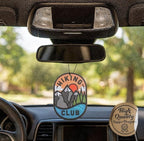 Outdoor Adventure Car Air Freshener 4 Pack Scented With Premium Oils By Fresh Fresheners (Hiking Club)