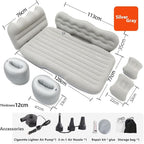 Car Inflatable Air Mattress for Nissan Armada (new Generation) 2025 Inflatable Back Seat Car Bed Double-Sided Portable Camping Travel Sleeping Bed,Grey-Mountain Design