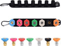Pressure Washer Tips, Set of 7 Pressure Washer Nozzle Tips with Nozzle Holder, 1/4 Inch Quick Connect Power Washer Tips, 4000 PSI, Multiple Degrees Rinse Kit, Pressure Washer Accessories