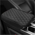 Car Armrest Cushion, Memory Foam Auto Arm Rest Box Protector with 2 Storage Bags, Waterproof Leather Center Console Cover Universal for Most Vehicles, Car Accessories (Black)