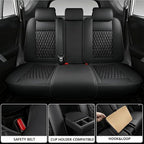 Car Seat Covers Full Set Custom Fit for Chevrolet/Chevy Trax 2015-2026 - Premium Faux Leather with Lumbar Support | Breathable, Waterproof, Anti-Slip, Durable (Black,Full Set)