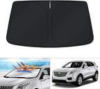 KUST Windshield Sun Shade for 2017-2024 2025 2026 Cadillac XT5 Accessories Window Shade Foldable Sunshade Protector Blocks UV Rays Keep Car Cooler