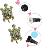 2 PCS Turtle Car Air Vent Clips, Lovely Tortoise Car Interior Decor Car Aroma Diffuser Vent Clip Car Air Freshener Vent Clips Car Accessories Decoration for Girls（Bling Green）