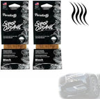 2 X Super Organic Black Scent Car Air Freshener Block Stone Under Seat Fragrance