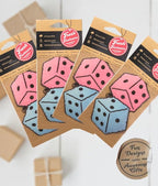 Fresh Fresheners Cute Funny Car Air Fresheners 4 Pack Scented With Premium Oil (Fuzzy Dice)