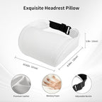 Car Neck Pillow for Tesla Model Y/3/S/X/Cybertruck Memory Foam Headrest Pillow Ergonomic Design Neck Support Seat Headrest Softness Comfortable Car Pillow (White, 2 Pack)