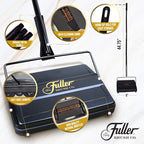 Fuller Brush 17032 Electrostatic Carpet & Floor Sweeper - 9" Cleaning Path - Lightweight - Ideal for Crumby Messes - Works On Carpets & Hard Floor Surfaces - Purple