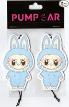 PumpCar car air freshener 2-piece double-sided The Monsters hanging cherry-scented for rearview mirror Car Interior Accessories Household Gifts (Sea Salt Coconut, Cherry)