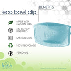 Fresh Products Eco Bowl Clip 2.0 Toilet Bowl Air Freshener, Ocean Mist Scent, 4 Clips