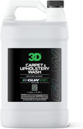 3D Carpet & Upholstery Wash 1 Gallon – Professional Car Interior Cleaner – Removes Stains, Dirt & Odors – Safe for Fabric, Carpet & Upholstery – Deep Cleaning Auto Detailing Solution – Made in USA