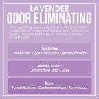 Lavender 2 Pack Odor Eliminating Highly Fragranced Candle - Eliminates 95% of Pet, Smoke, Food, and Other Smells Quickly - Up to 80 Hour Burn time - 12 Ounce Premium Soy Blend