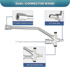 Dual Connector Pressure Washer Wand for Foam Cannon, Dual-Connector Lance with 5 Pressure Washer Nozzle Tips, 4000 PSI