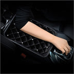 Bling Bling Car Armrest Cover Auto Center Console Protective Cover Luster Crystal Rhinestone Car Arm Rest Cushion Pad Car Interior Accessory (Black 2)