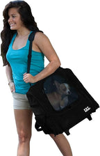 Pet Gear I-GO2 Roller Backpack, Travel Carrier, Car Seat for Cats/Dogs, Mesh Ventilation, Included Tether, Telescoping Handle, Storage Pouch, 1 Model, Available in 5 Colors