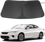 Windshield Sun Shade Custom Fit for 2013 2014 2015 2016 2017 Honda Accord Accessories Foldable Sunshade Sun Blocker Protect Car from Sun Rays & Heat Damage Keep Car Cooler