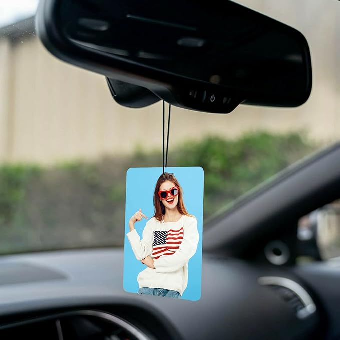 Bulk Custom Air Freshener with Picture for Car - Personalized Customized Photo Business Logo Text Air Freshener (1 pcs)