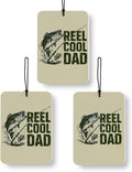 Fishing Dad Gifts 3 Pcs, Fishing Gifts for Dad, Fisherman Gift for Men Air Freshener Hanging Decor for Cars Closet Drawer Books Accessories Gifts