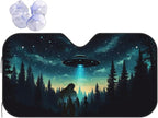 Alien Tree Car Sun Shade Windshield Sunshade Foldable Front Window Shield Cover for Truck SUV