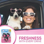 Air Jungles Car Air Freshener Vent Clip 3 Count, Honey Peach Scent, 4 ml Each, Long-Lasting Car Odor Eliminator, Easy Clip-On Design, Up to 90 Days Freshness for Cars, Trucks, and SUVs