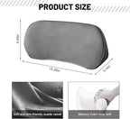 Car Lumbar Support Pillow, Memory Foam Vehicle Seat Lower Back Support Cushion for Back Pain Relief & Sciatica, Comfortable Auto Driver Seat Pad, Universal for Vehicles (Dark Gray)