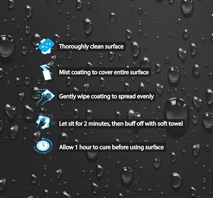 2 Pack - Home Ceramic Spray Coating Kit - 2x 10oz Spray Bottles - Kitchen & Bath - Stainless Steel - Adds Depth, Gloss, and Repels all Liquids!