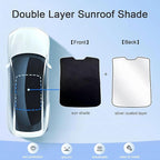Glass Roof Sun Shade Compatible with Volvo Accessories C40 2021-2023, Foldable One-Piece Sunshade Roof, Heat Insulation Sun UV Protection Car Sunroof Sunshade