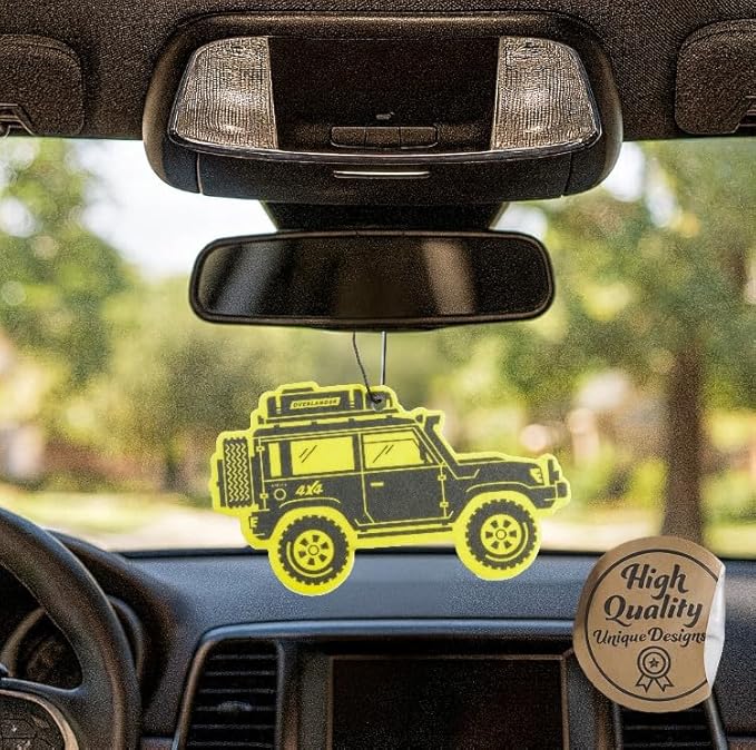 Outdoor Adventure Car Air Freshener 4 Pack Scented With Premium Oils By Fresh Fresheners (Overland SUV)