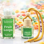 Car Diffuser with Refill included | Car scented on the go | Car Air Freshener Hanging | Long Lasting Fragrance | Phthalate Free Fragrance. (Fruit Loops)