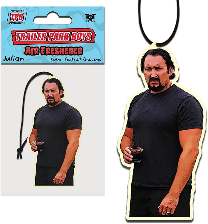 Trailer Park Boys Funny Car Air Freshener - Julian Funny Hanging Car Air Freshener - Funny Car Accessories for Men & Women